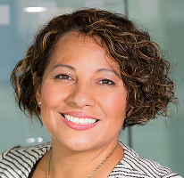 Compliance head Claire Ashford working in financial regulation, portrait